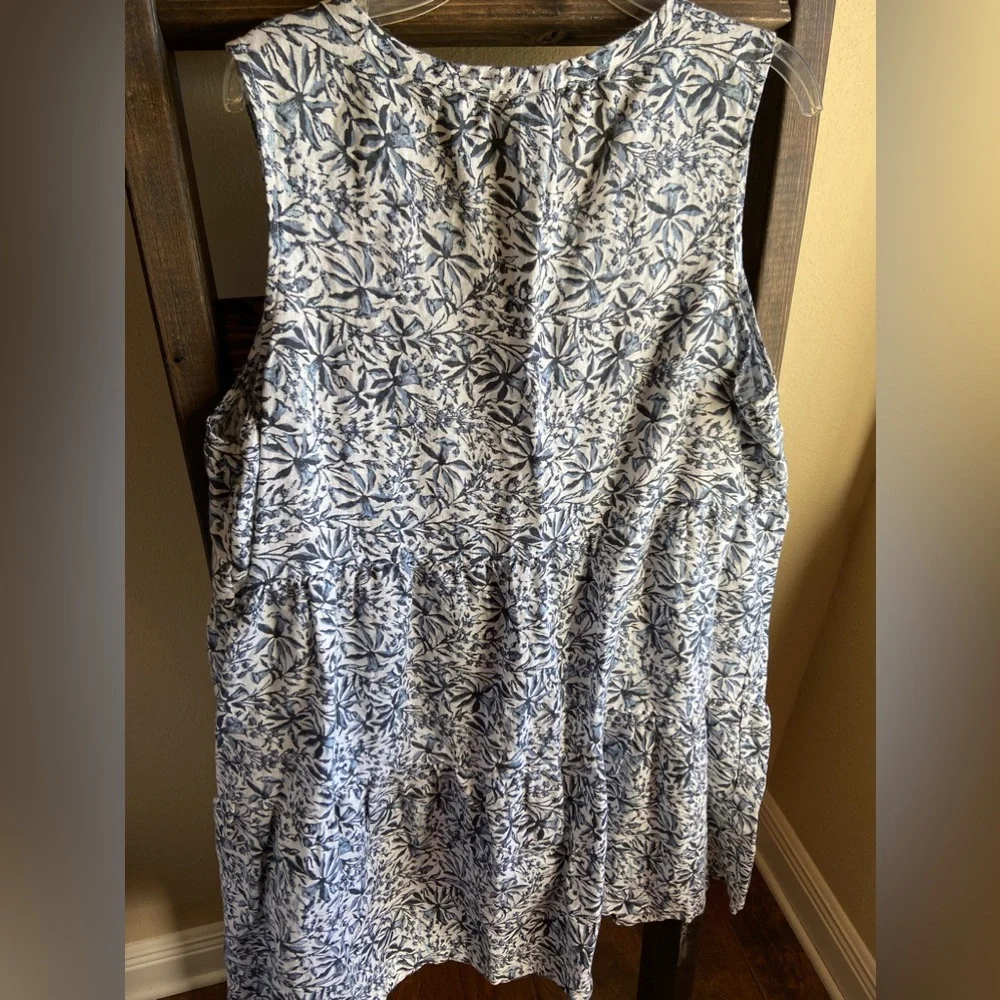 Lucky Brand linen tiered dress - Picture 3 of 3
